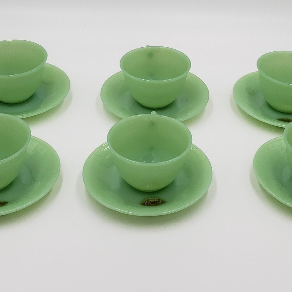 Vintage Jadeite Fire King Ware  Tea cup & Saucer set